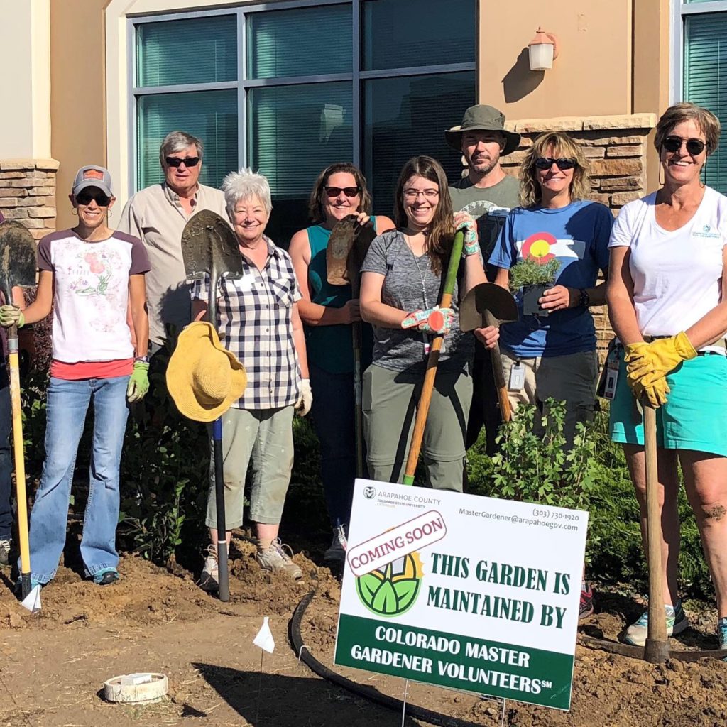 Group of Colorado Master Gardener volunteers.