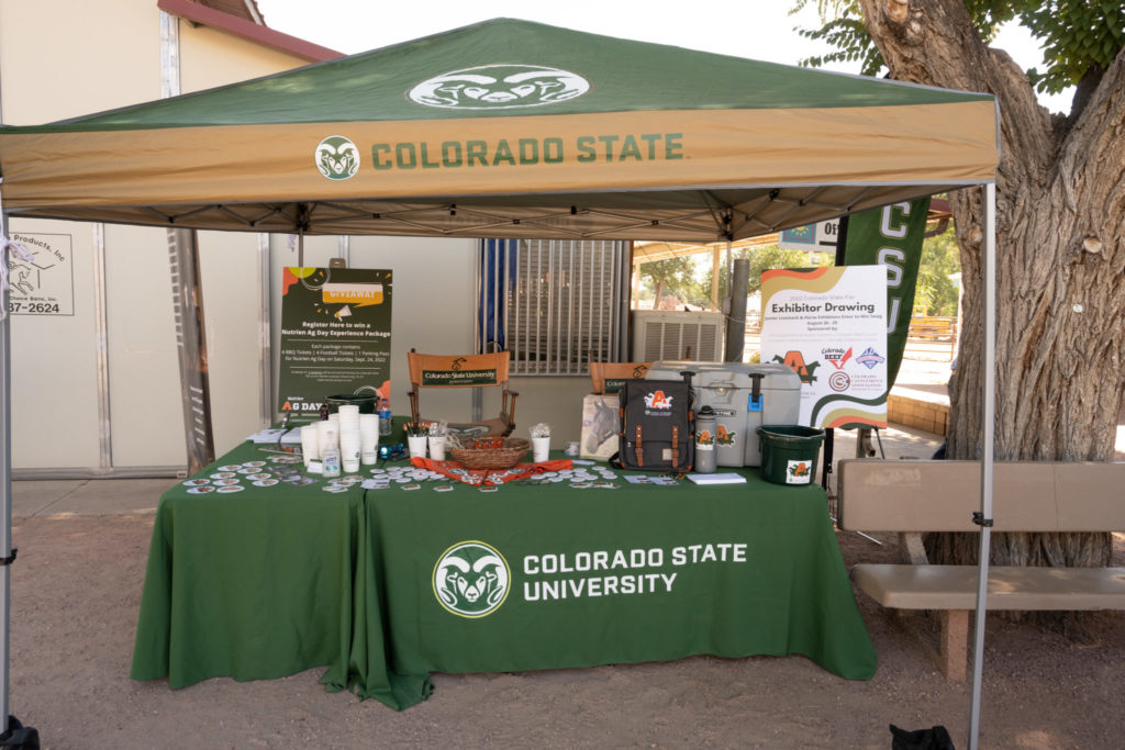 CSU booth at the Colorado State Fair