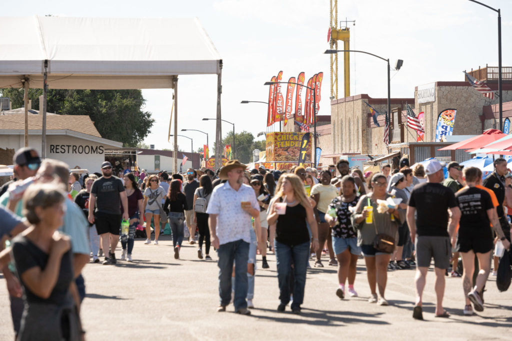 Crowds at the Colorado State Fair